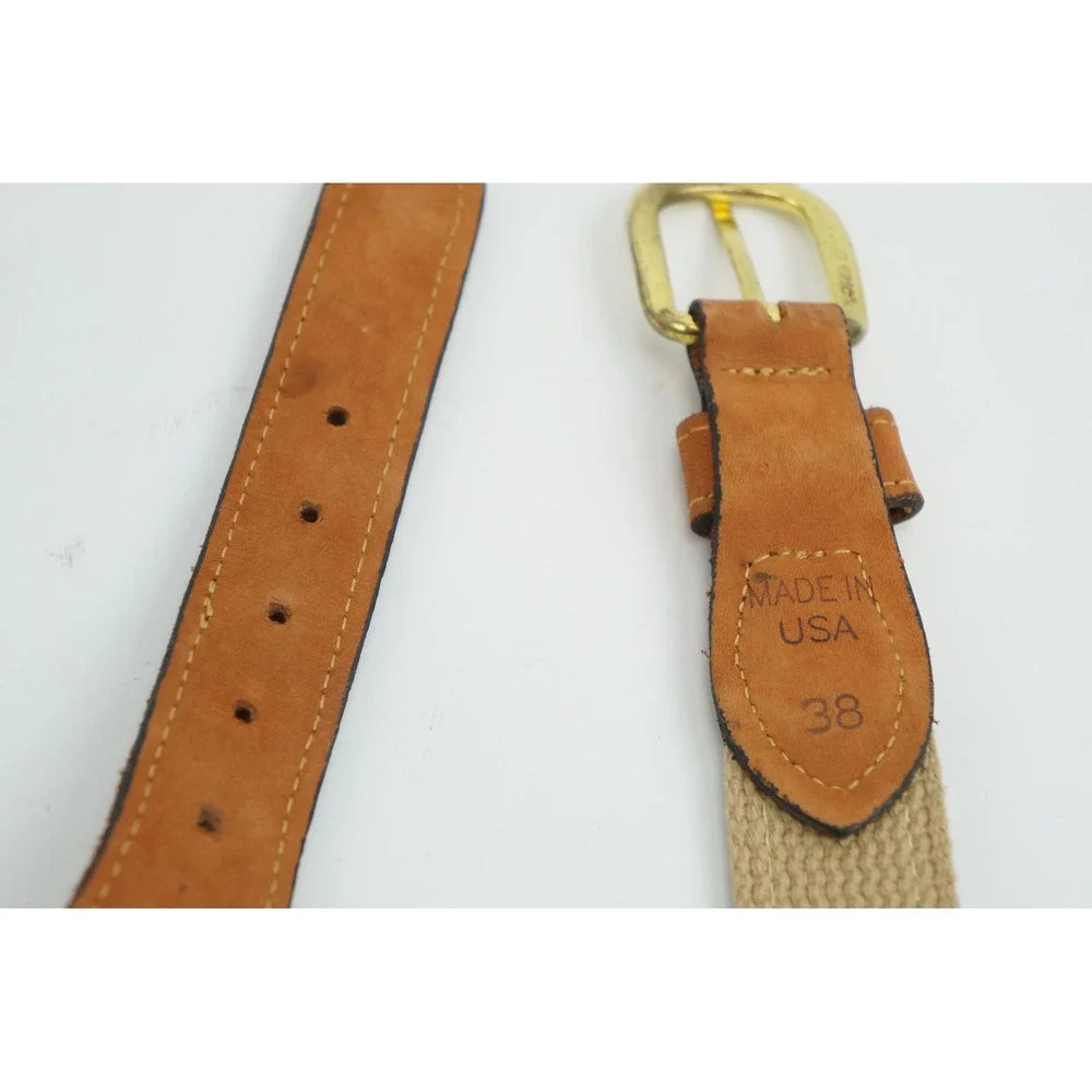 Zep-Pro Belt Size 38 Brown Florida Gators Leather Canvas NCAA USA Excellent